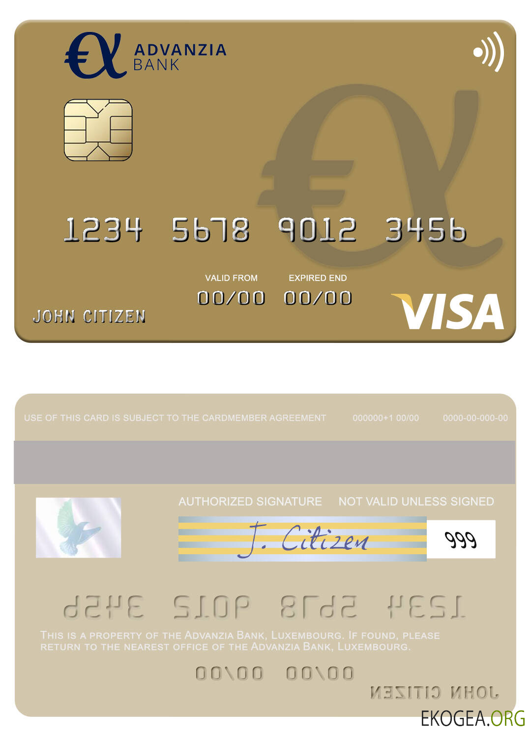 Carte visa Luxembourg Advanzia Bank